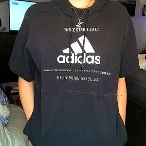 Short Sleeve Adidas Hoodie